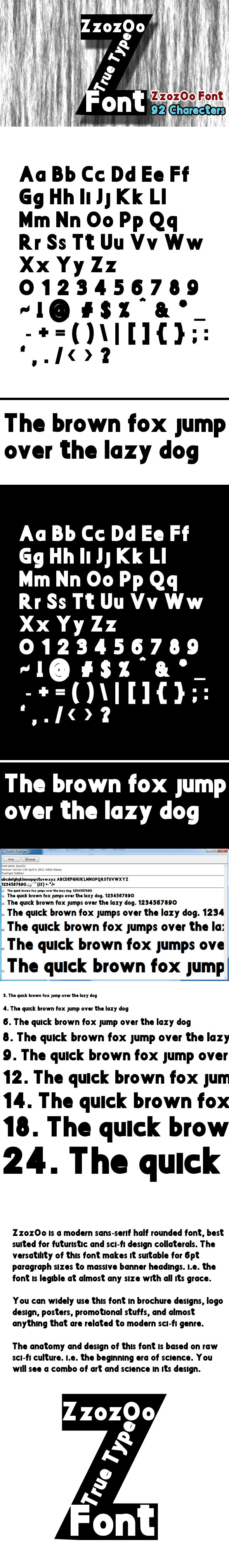 Zzozoo Font - Sans-Serif Fonts
