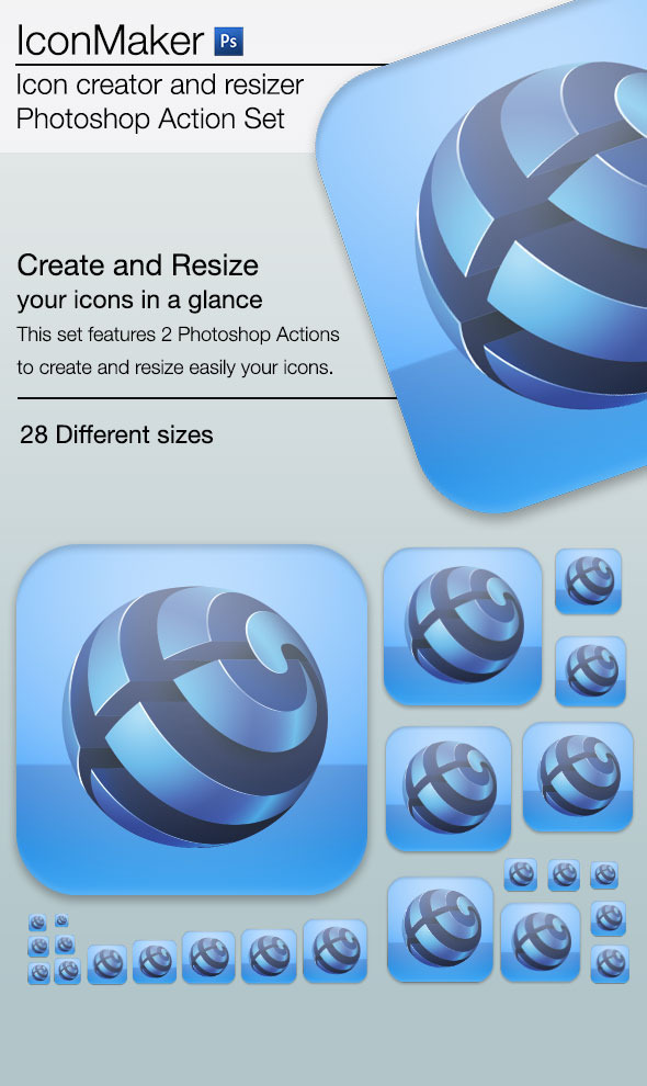 iconMaker - Icon Creator and Resizer for Photoshop