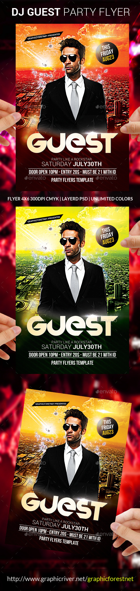 Dj Guest Flyer Template (Clubs & Parties)