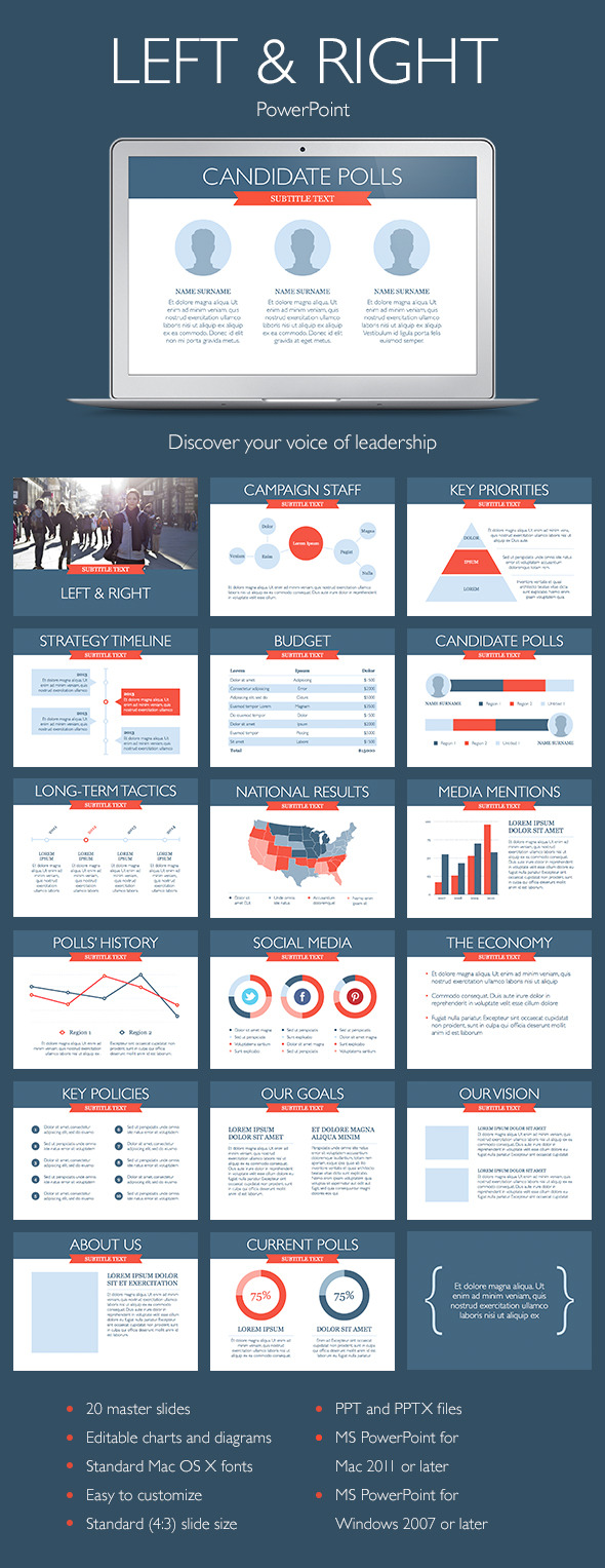 Left & Right PowerPoint Template Left & Right PowerPoint Template