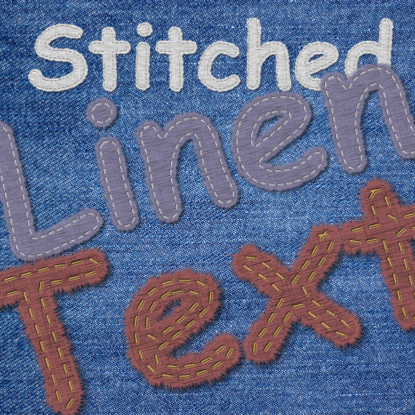 Stitched Linen Text Generator