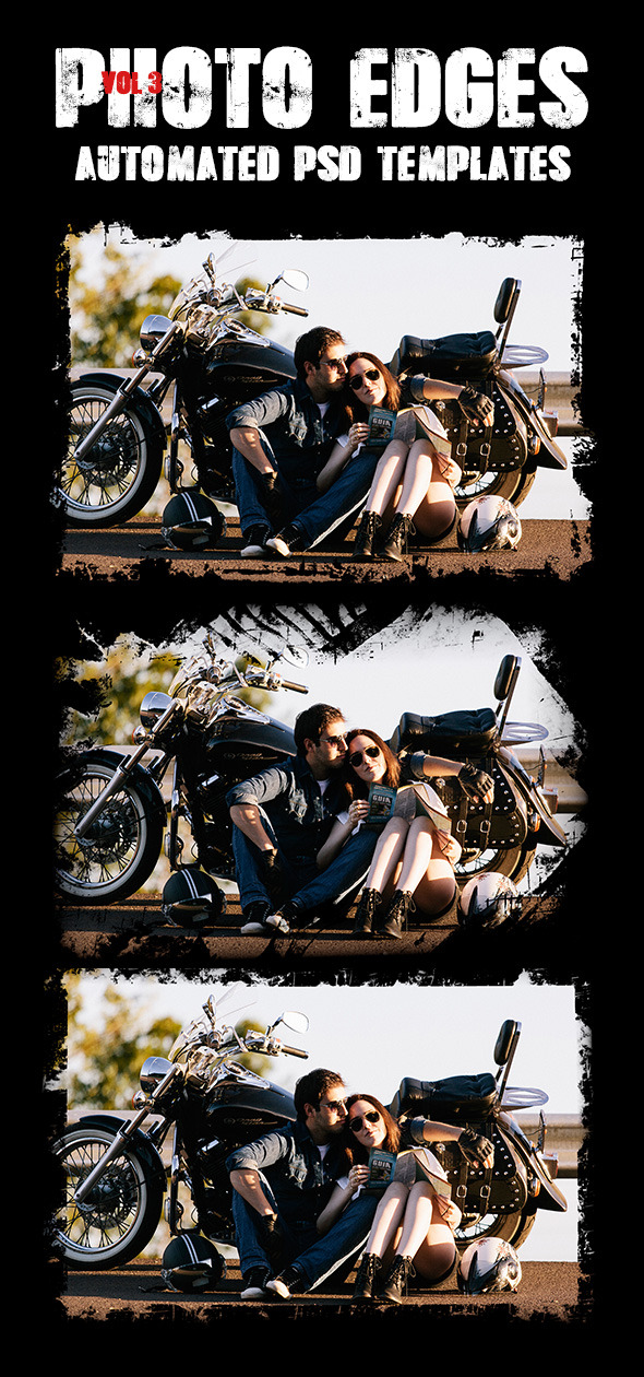 Cool Photo Edges Automated PSD Templates Vol 3 Cool Photo Edges Automated PSD Templates Vol 3