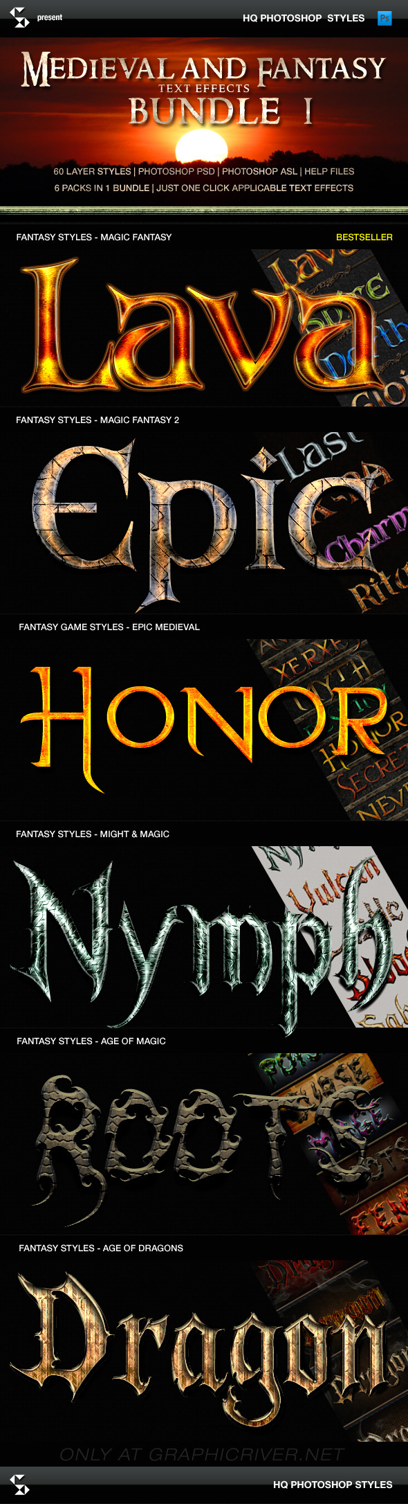 Fantasy Styles Bundle Magic Fantasy Collection Fantasy Styles Bundle Magic Fantasy Collection