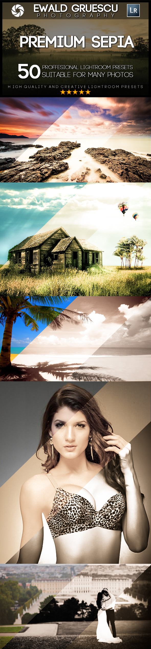 50 PRO Sepia Lightroom Presets 50 PRO Sepia Lightroom Presets
