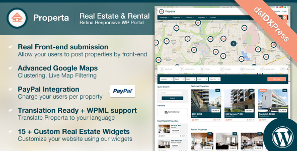 Properta Real Estate WordPress Theme Properta Real Estate WordPress Theme