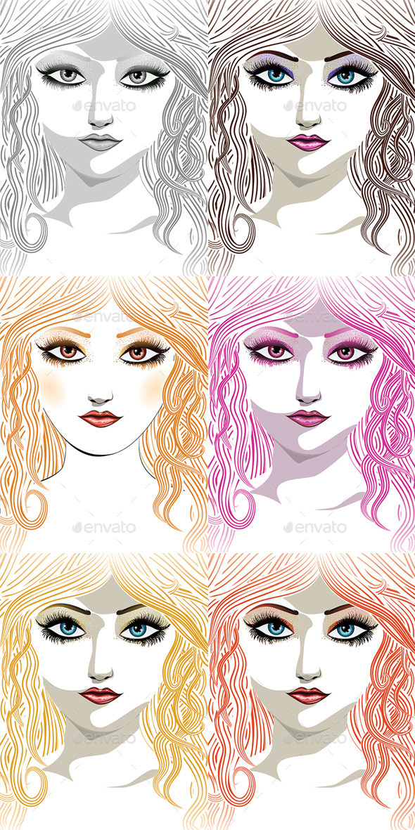 GraphicRiver Beauty Girl Face 8815343 GraphicRiver Beauty Girl Face 8815343