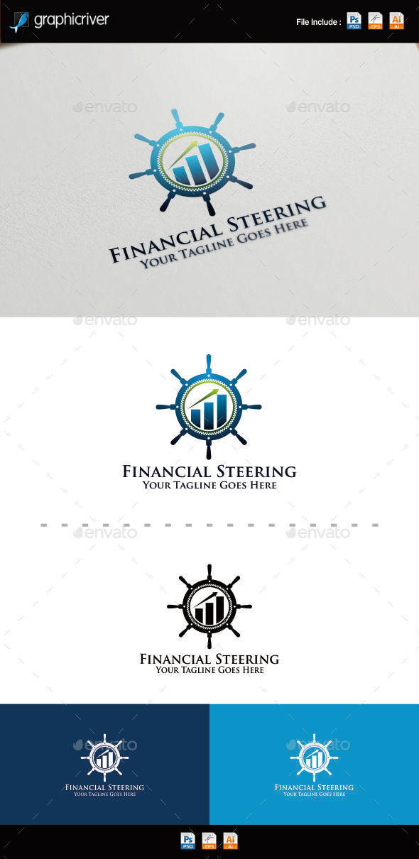 GraphicRiver Finance Steering Wheel Logo 8815347 GraphicRiver Finance Steering Wheel Logo 8815347