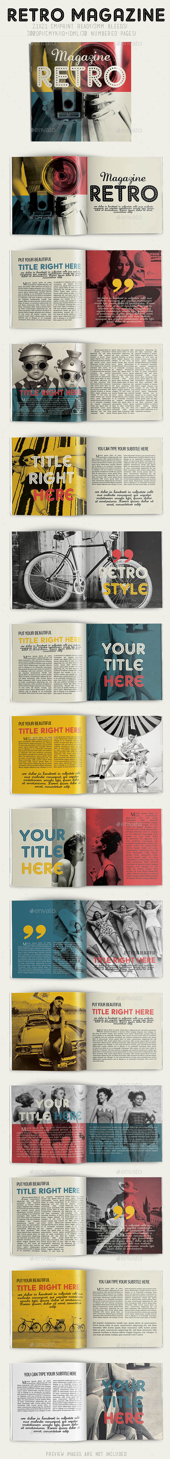 GraphicRiver Retro Magazine 8815658 GraphicRiver Retro Magazine 8815658