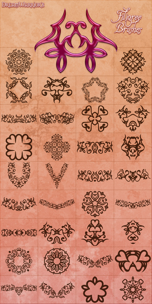 Filigree Brushes 02 Filigree Brushes 02