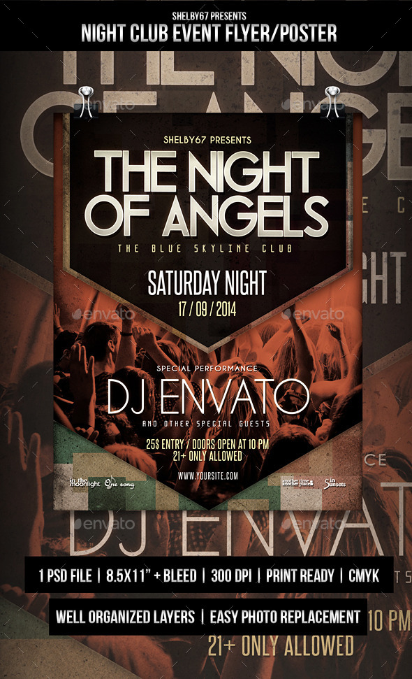 GraphicRiver Night Club Event Flyer Poster 8816584 GraphicRiver Night Club Event Flyer Poster 8816584