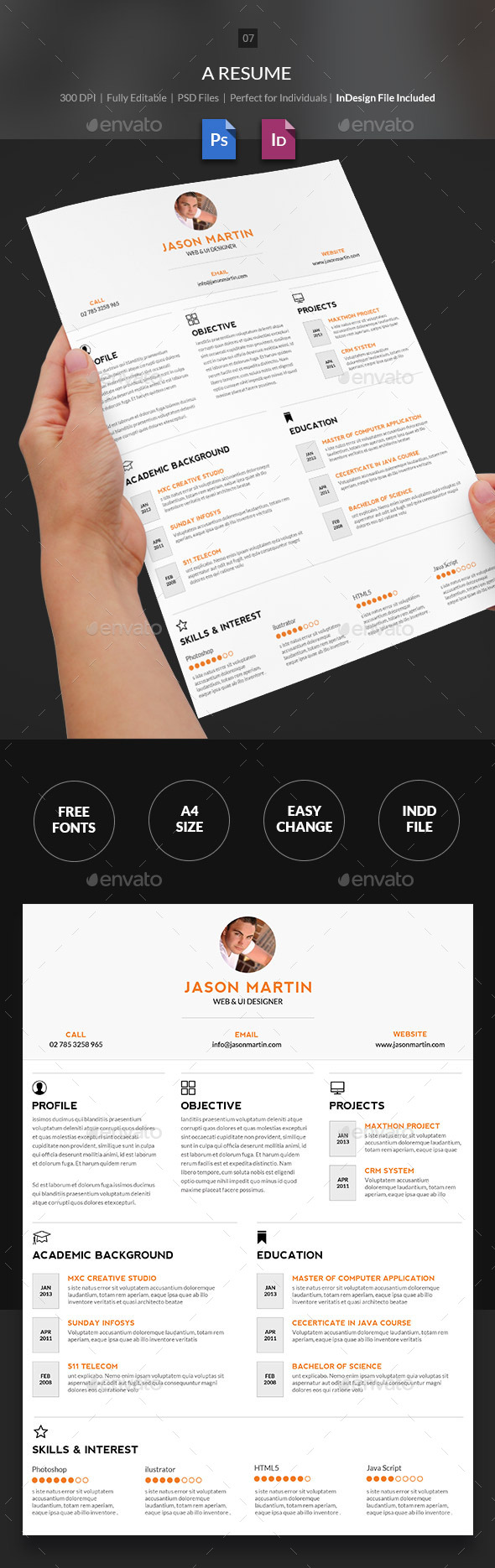 GraphicRiver A Resume For Everyone 8784022 GraphicRiver A Resume For Everyone 8784022