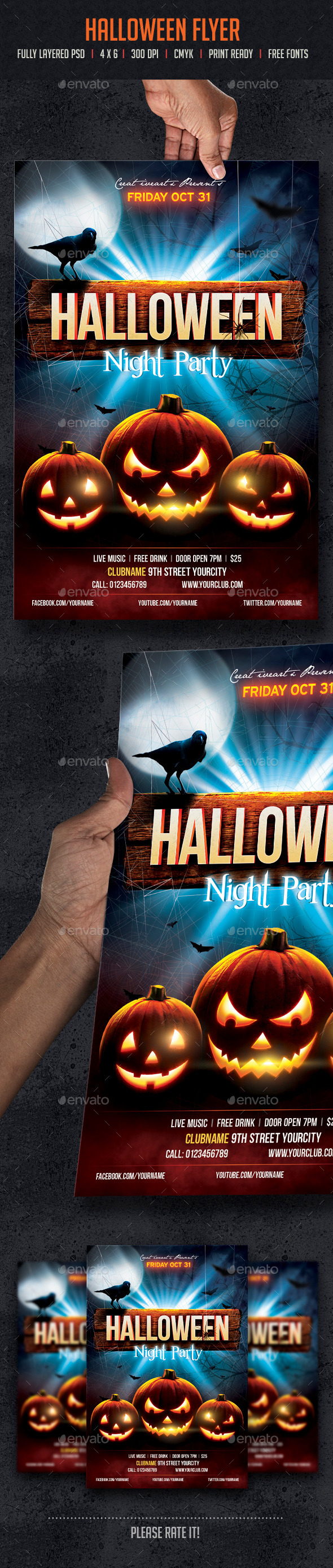 GraphicRiver Halloween Flyer 8816822 GraphicRiver Halloween Flyer 8816822