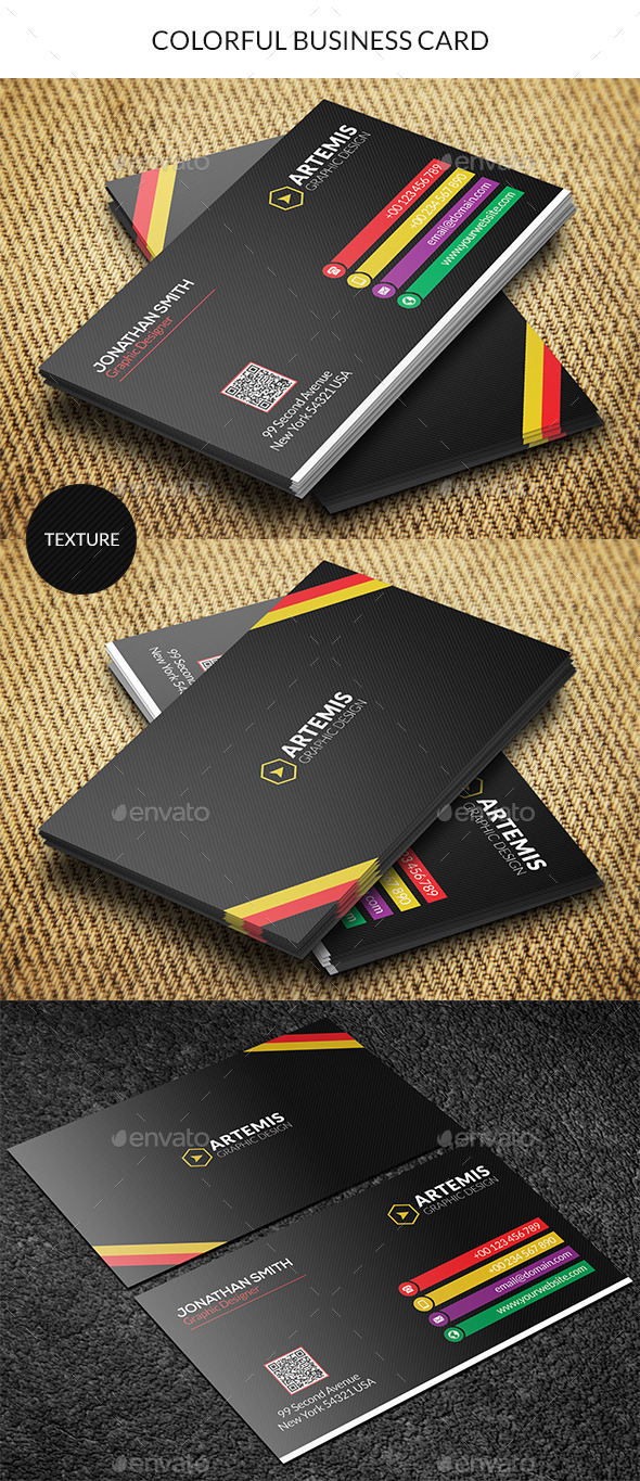 GraphicRiver Colorful Business Card 8815297 GraphicRiver Colorful Business Card 8815297