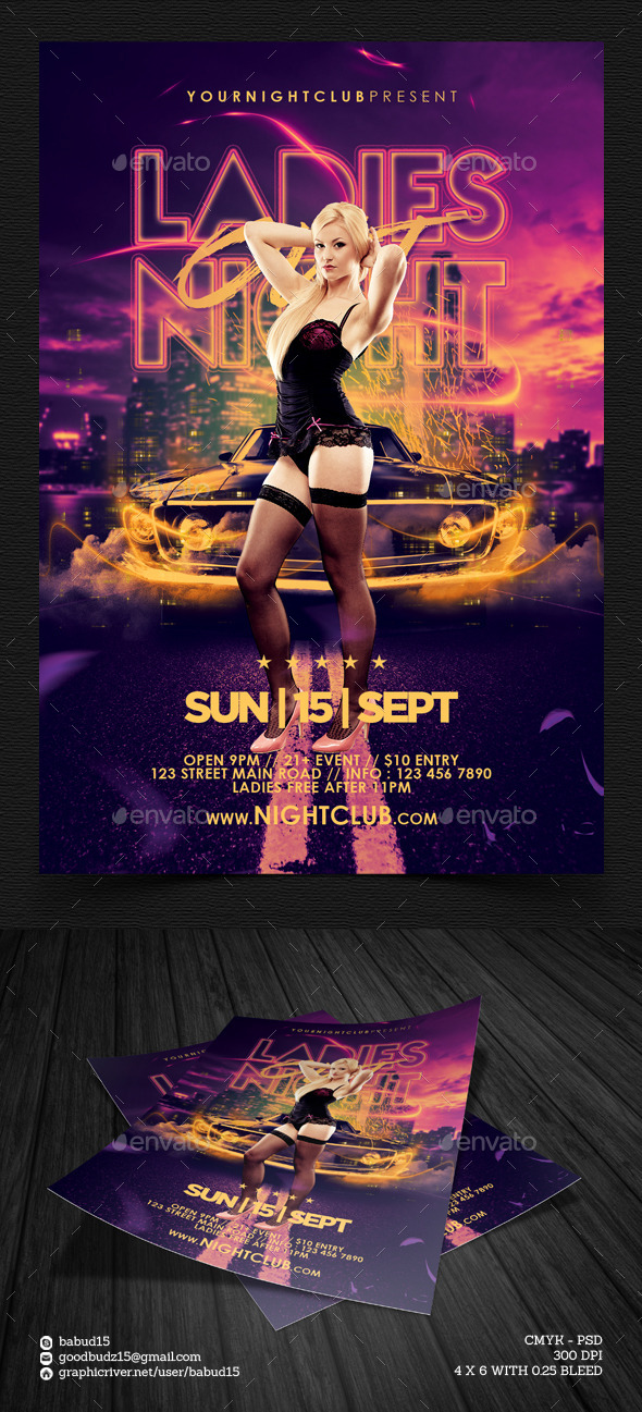GraphicRiver Ladies Night Out Flyer Template 8813465 GraphicRiver Ladies Night Out Flyer Template 8813465