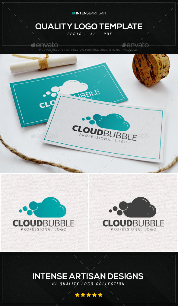 GraphicRiver Cloud Bubble Logo Template 8817727 GraphicRiver Cloud Bubble Logo Template 8817727