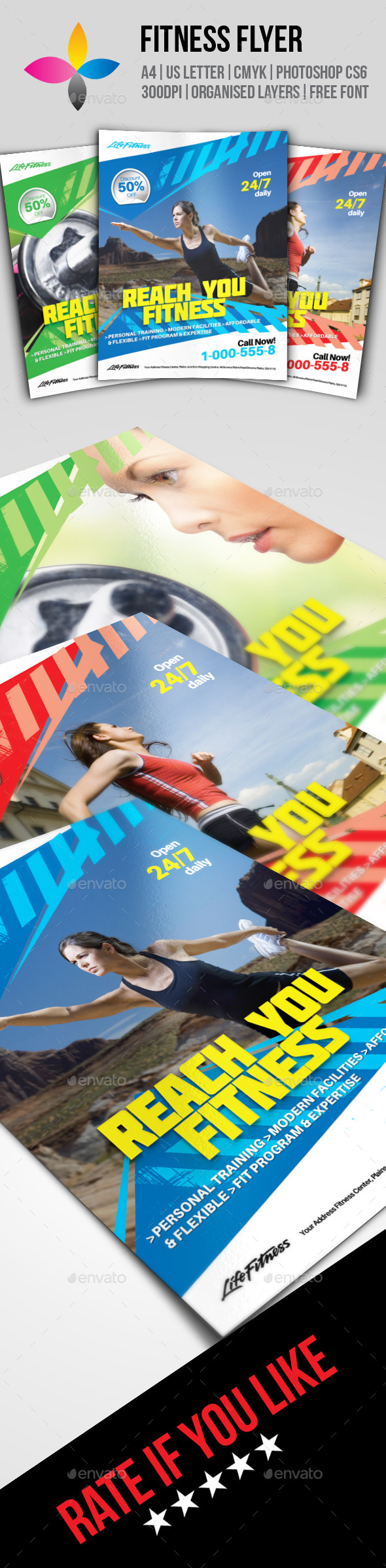 GraphicRiver Fitness Flyer 8796257 GraphicRiver Fitness Flyer 8796257