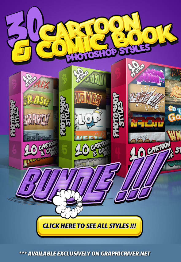 GraphicRiver Cartoon and Comic Book Styles Bundle 2 8781248 GraphicRiver Cartoon and Comic Book Styles Bundle 2 8781248