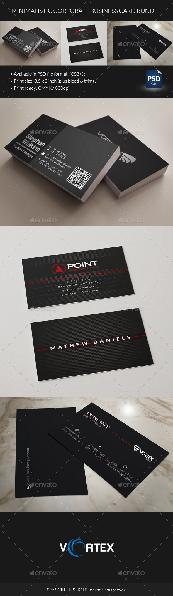 GraphicRiver Minimalistic Corporate Business Card Bundle 8817946 GraphicRiver Minimalistic Corporate Business Card Bundle 8817946