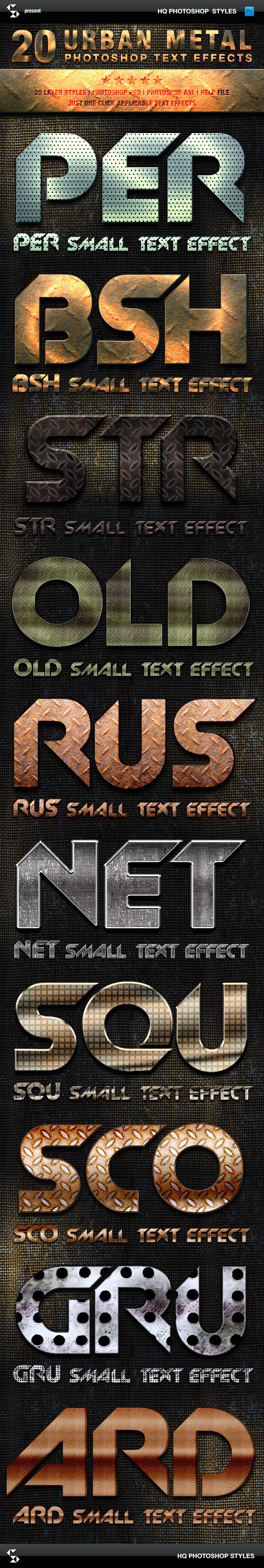 Metal Styles Urban Metal Text Effects Metal Styles Urban Metal Text Effects