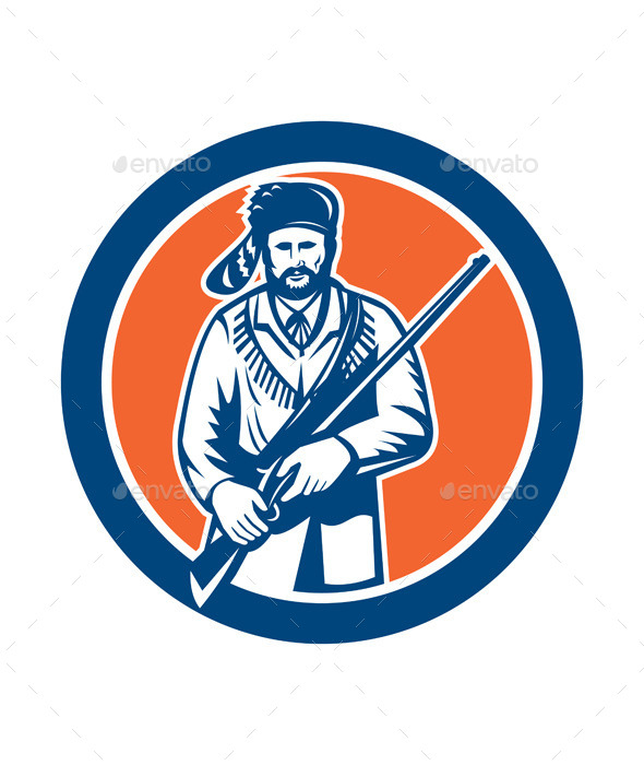 GraphicRiver Davy Crockett American Frontiersman 8819458 GraphicRiver Davy Crockett American Frontiersman 8819458