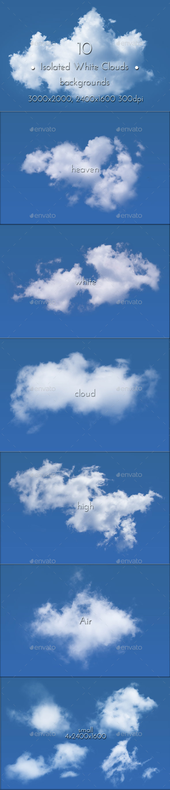 GraphicRiver White Clouds Isolated 8819493 GraphicRiver White Clouds Isolated 8819493