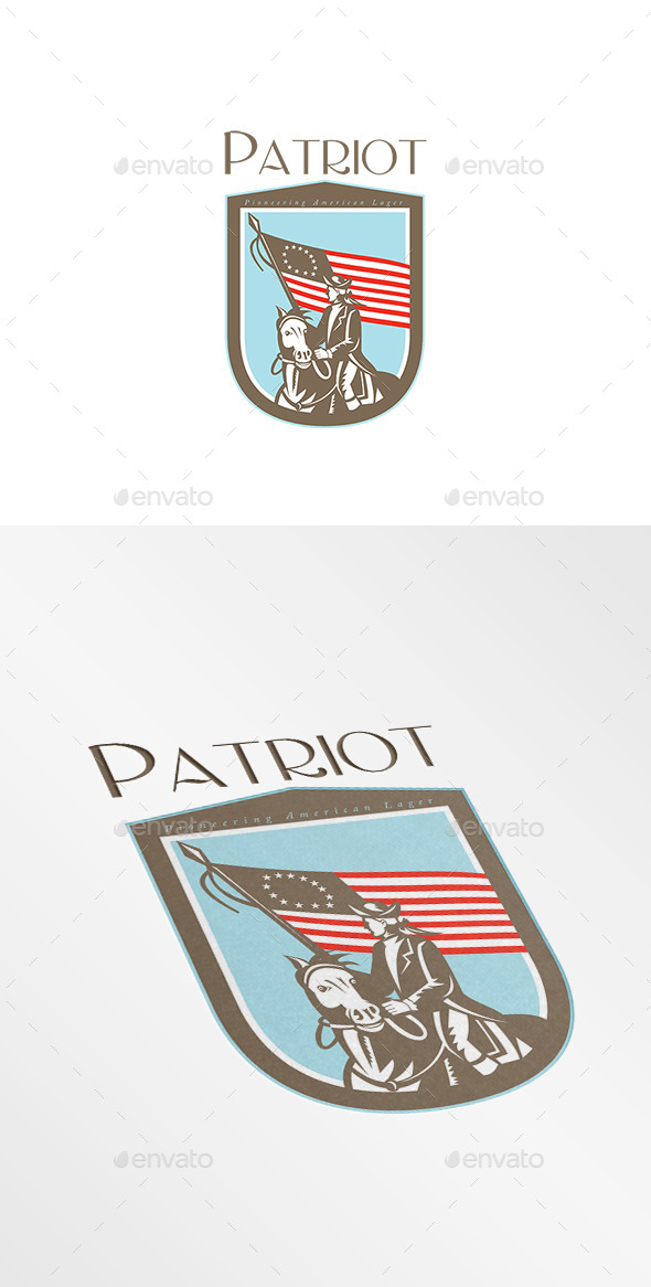 GraphicRiver Patriot Pioneering American Lager Logo 8819546 GraphicRiver Patriot Pioneering American Lager Logo 8819546