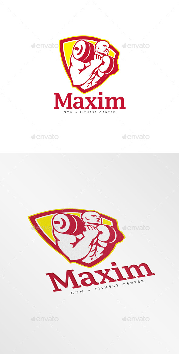 GraphicRiver Maxim Gym Fitness Center Logo 8819613 GraphicRiver Maxim Gym Fitness Center Logo 8819613