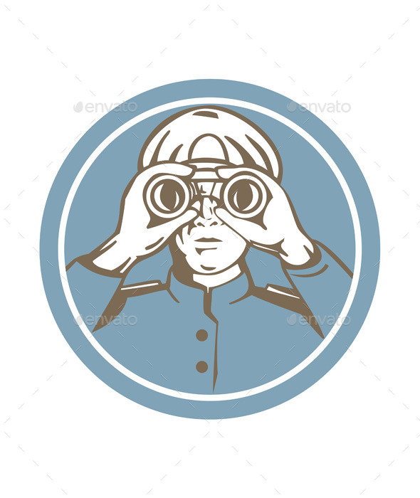 GraphicRiver Ship Sea Captain Binoculars Circle Retro 8819679 GraphicRiver Ship Sea Captain Binoculars Circle Retro 8819679