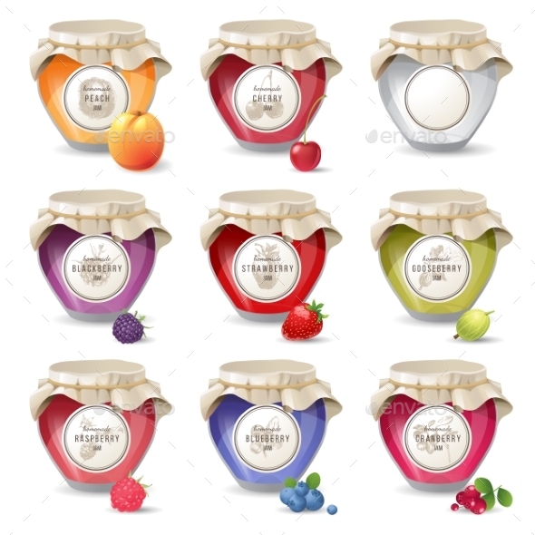 GraphicRiver Jam Jars 8819722 GraphicRiver Jam Jars 8819722