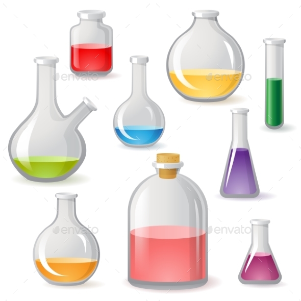 GraphicRiver Flasks Icons 8819839 GraphicRiver Flasks Icons 8819839