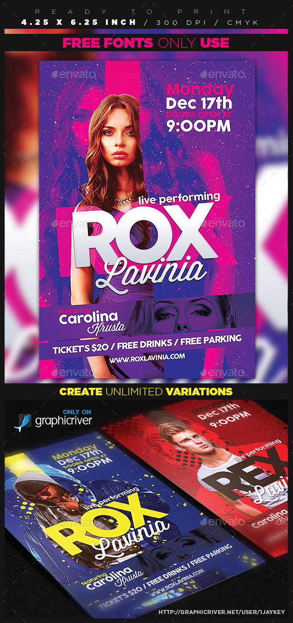 GraphicRiver Artist Event Flyer Template 8819880 GraphicRiver Artist Event Flyer Template 8819880
