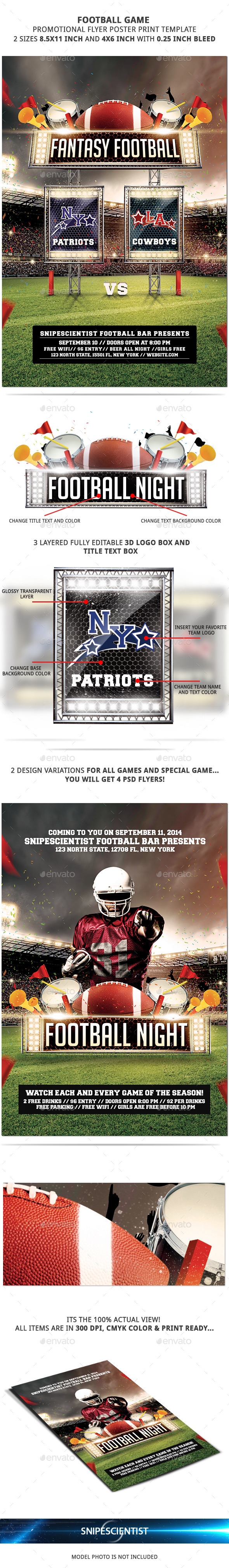 GraphicRiver FootBall Game Flyer Template With 2 Variations 8819981 GraphicRiver FootBall Game Flyer Template With 2 Variations 8819981
