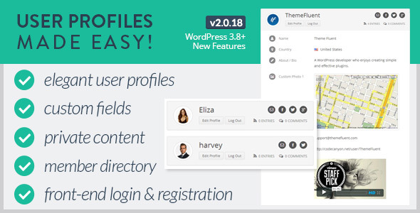 User Profiles Made Easy - WordPress Plugin - CodeCanyon Item for Sale