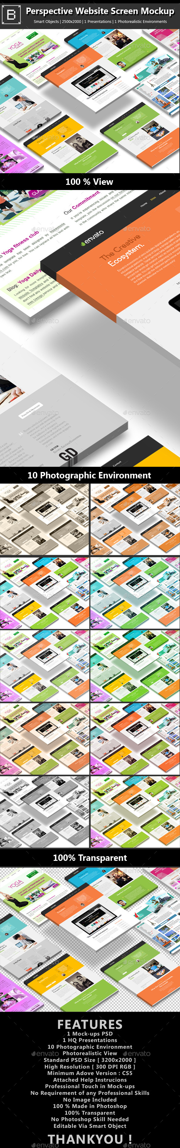 GraphicRiver Perspective Website Screen Mockup 8822963 GraphicRiver Perspective Website Screen Mockup 8822963