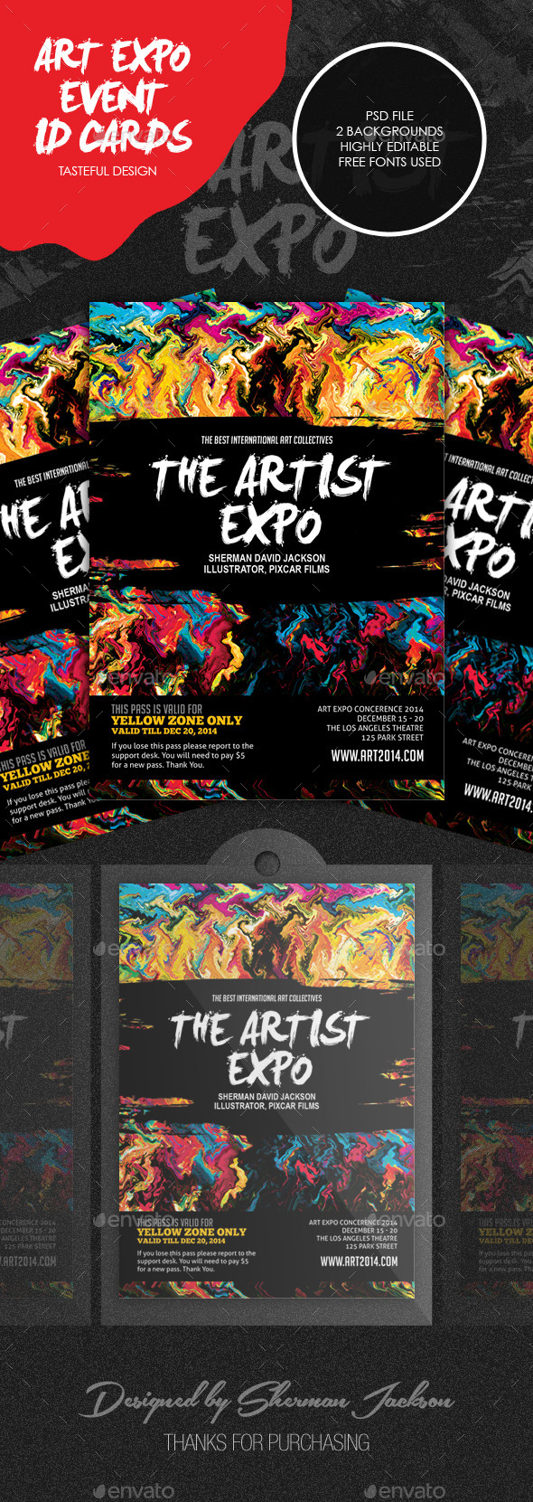 GraphicRiver Art Event Show & Expo ID Badge 8823166 GraphicRiver Art Event Show & Expo ID Badge 8823166