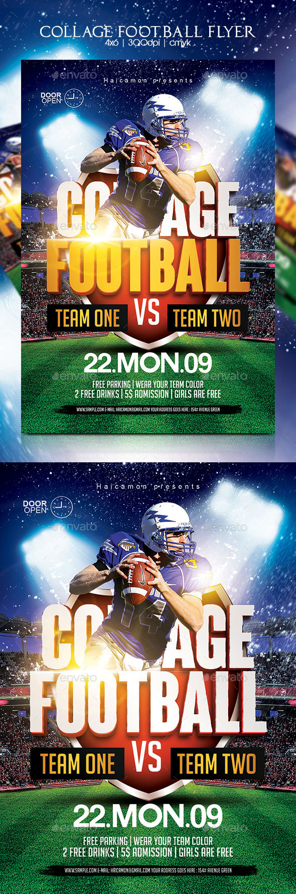 GraphicRiver Collage Football Flyer 8824073 GraphicRiver Collage Football Flyer 8824073