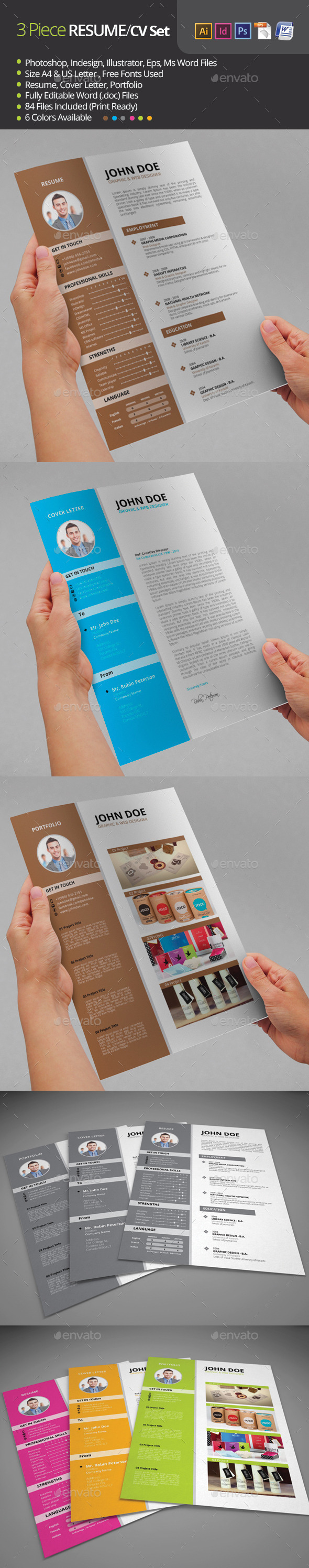 GraphicRiver Resume Resume Template 8824112 GraphicRiver Resume Resume Template 8824112