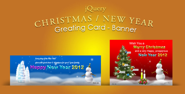 jQuery Christmas, New Year Greeting card & Banner - CodeCanyon Item ...