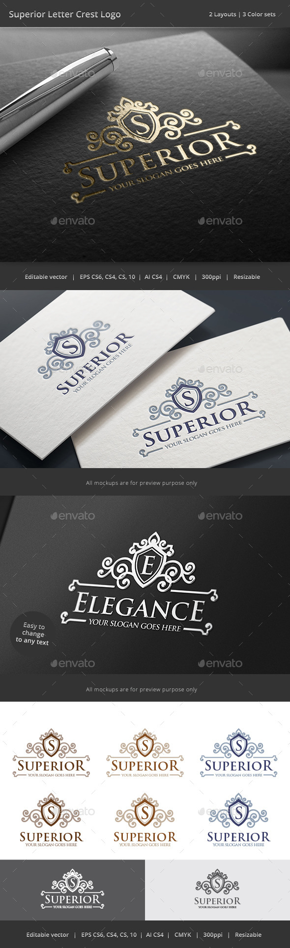 GraphicRiver Superior Letter Crest Logo 8825023 GraphicRiver Superior Letter Crest Logo 8825023