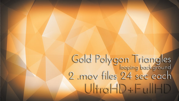 Gold Polygon Triangles Gold Polygon Triangles