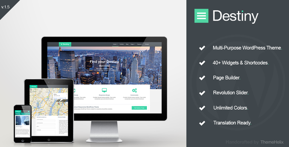 Destiny - Responsive Multi-Purpose WordPress Theme