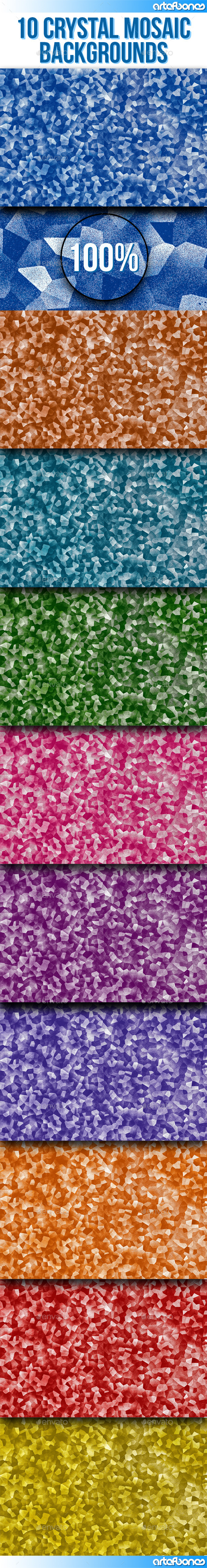GraphicRiver 10 Crystal Mosaic Backgrounds 8826079 GraphicRiver 10 Crystal Mosaic Backgrounds 8826079