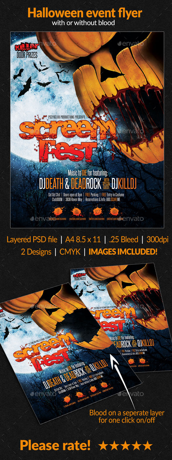 GraphicRiver Halloween event flyer 8773759 GraphicRiver Halloween event flyer 8773759