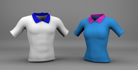 3DOcean Man and Woman Shirts 8826372 3DOcean Man and Woman Shirts 8826372