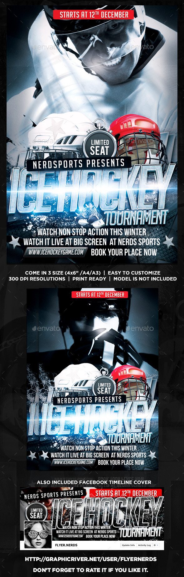 GraphicRiver Hockey Tournament Flyer 8827248 GraphicRiver Hockey Tournament Flyer 8827248