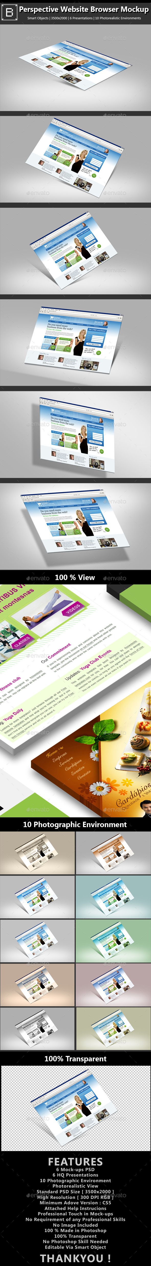 GraphicRiver Perspective Web-browser Screen Mockup 8828209 GraphicRiver Perspective Web-browser Screen Mockup 8828209