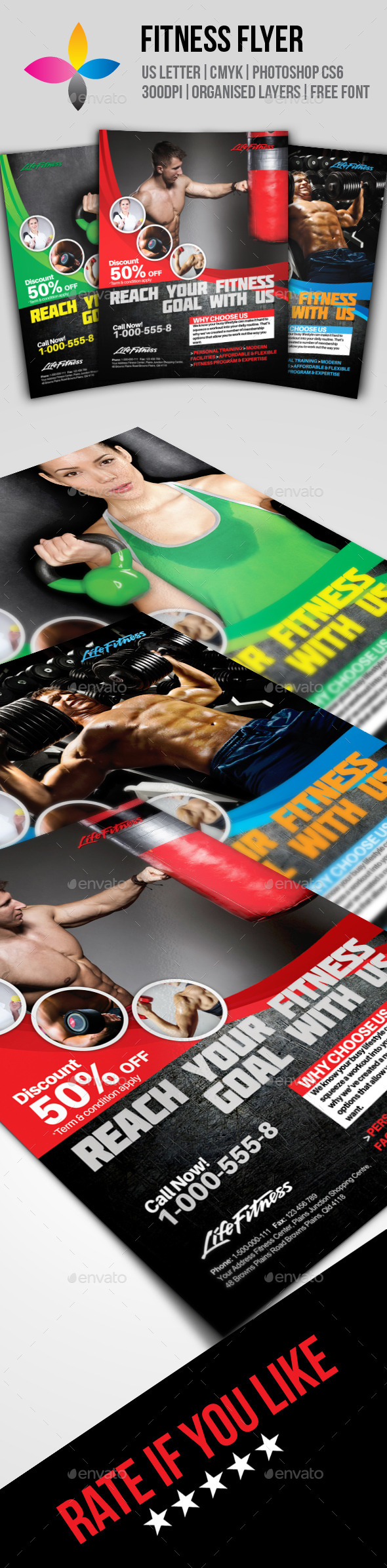 GraphicRiver Fitness Flyer 8828521 GraphicRiver Fitness Flyer 8828521
