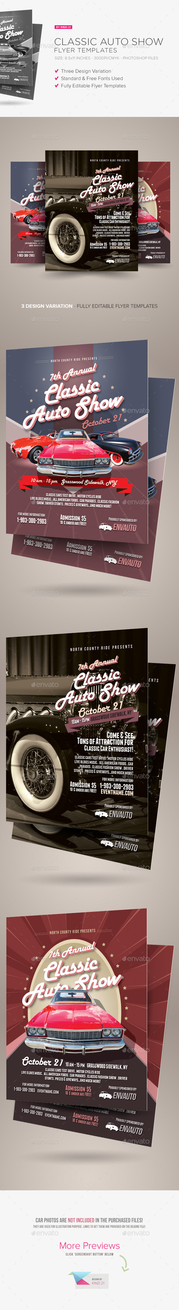 GraphicRiver Classic Auto Show Flyers 8829272 GraphicRiver Classic Auto Show Flyers 8829272