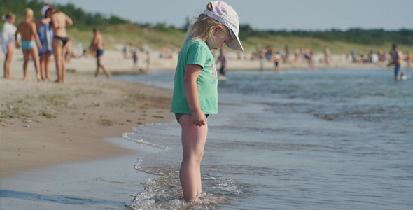 Girl Standing near the Sea Girl Standing near the Sea