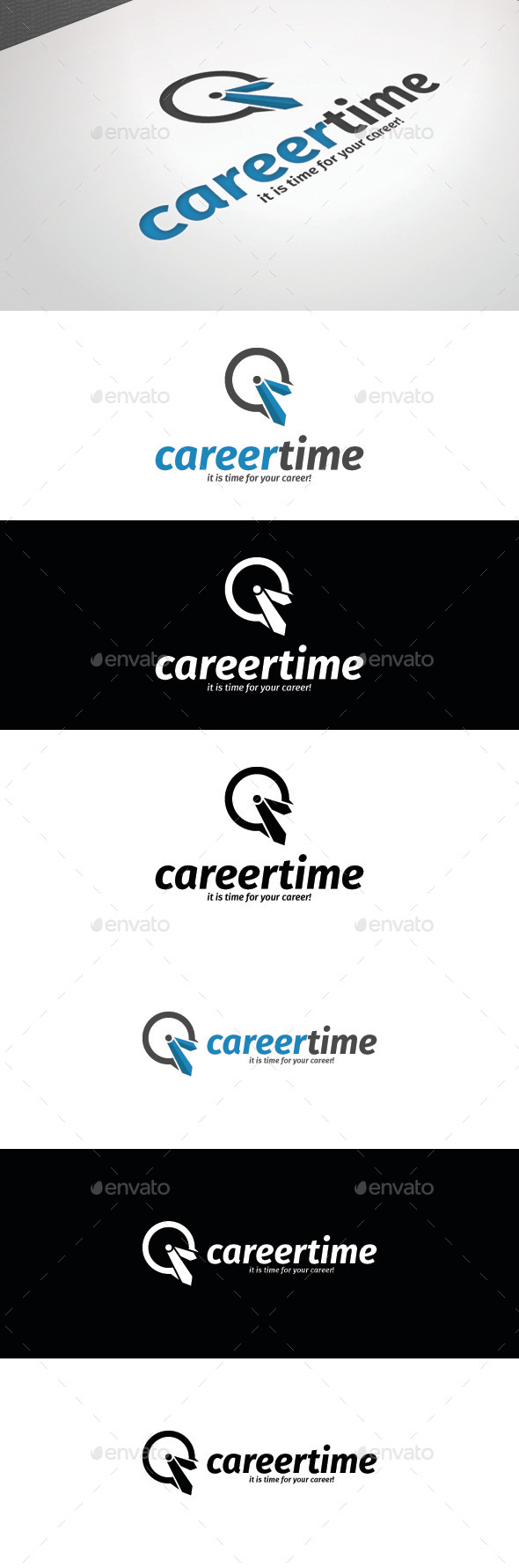 GraphicRiver Career Time Logo Template 8829809 GraphicRiver Career Time Logo Template 8829809